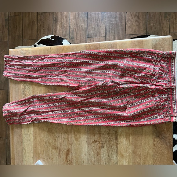 Vintage red floral pants great for spring or music festivals outsidelands - Picture 5 of 5